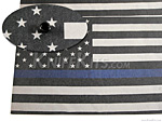 KYDEX™ Sheet - USA Flag - Thin Blue Line - B/W - Infused - (.080)